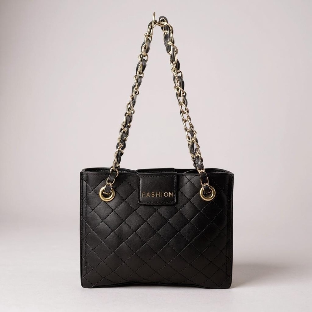 Fashion Mini Black Square Shoulder Strap Purse 26" Drop NWOT